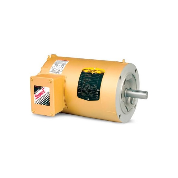 Baldor-Reliance Motor KENM3454, .25HP, 1750RPM, 3PH, 60HZ, 56C, 3513M, TENV, F1